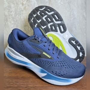 Brooks Adrenaline GTS 24 Men's Running Walking Shoes Size 8 Navy Blue White